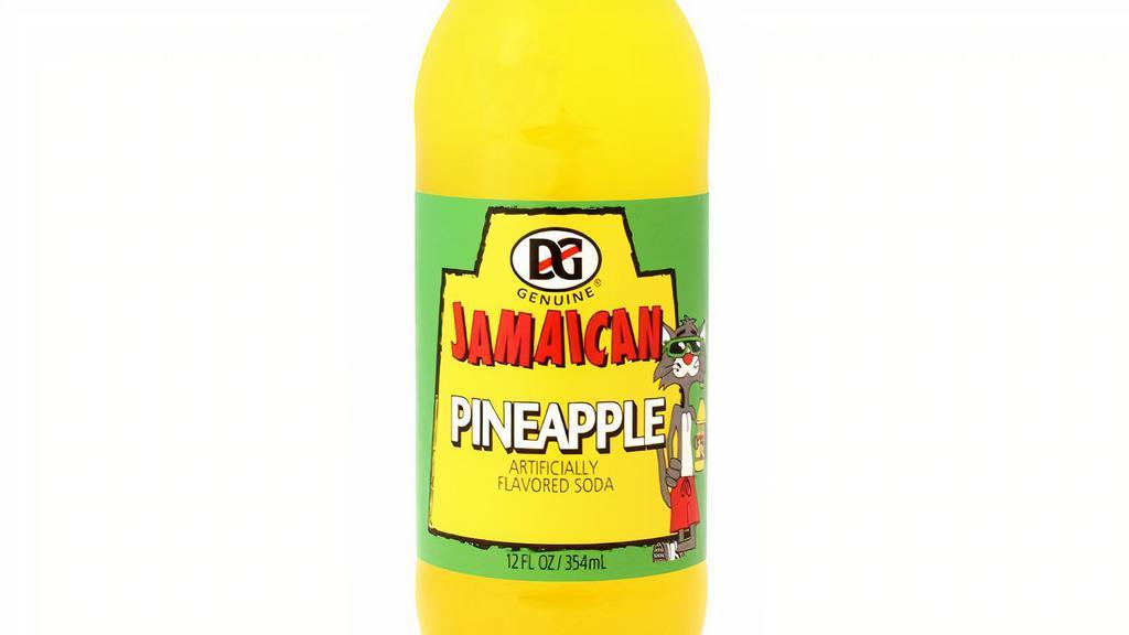 D&G Pineapple · Jamaican D&G soda in glass bottle.