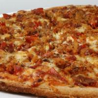 All Meat Pizza · Pepperoni, sausage, Italian sausage, hamburger, Canadian bacon, ham.