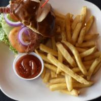 Fried Chicken Sandwich · Best fried chicken sandwich you ever had. Served with fries.