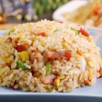 House Special Fried Rice · pork,chicken,shrimp,peas carrots,onion
