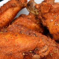 Smoked Wings · Gluten-Free. Choice of plain, Cajun rubbed, BBQ, or buffalo. Add carrots and celery for an a...