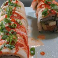 Spicy Crabmeat Roll · Shredded Crabmeat Wrapped in Sushi Rice and Nori Seaweed Drizzled with Yum Yum Sauce