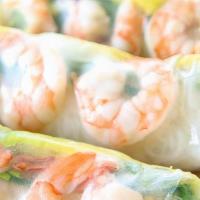 Fresh Roll Shrimp · Carrots, cucumbers, steamed bean sprouts, steamed noodles ,fresh basil, lettuce, cilantro an...