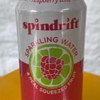 Spindrift- Raspberry Lime · Sparkling Water with Real Squeezed Fruit, 12oz can