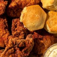 Catering Chicken Pack · 20 Pieces of Fried Chicken, 20 Corn Muffins, Honey Butter. Includes a mix of boneless breast...