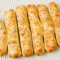 Bread Sticks · Soft Sticks with Garlic Butter, Parmesan & Sesame Seeds