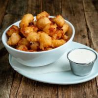 Cheese Curds · WI White Cheddar Curds, BBQ, Ranch, or Heinz.