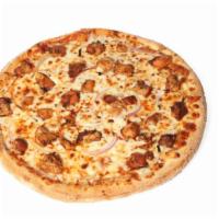 Buffalo Chicken Pizza · Yummy pizza with our famous hot Buffalo sauce topped with grilled chicken and extra amount o...
