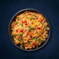 Sumo Veggie Fried Rice · Long grain aromatic rice wok tossed with seasonal mixed fresh vegetables and Indo-Chinese sh...