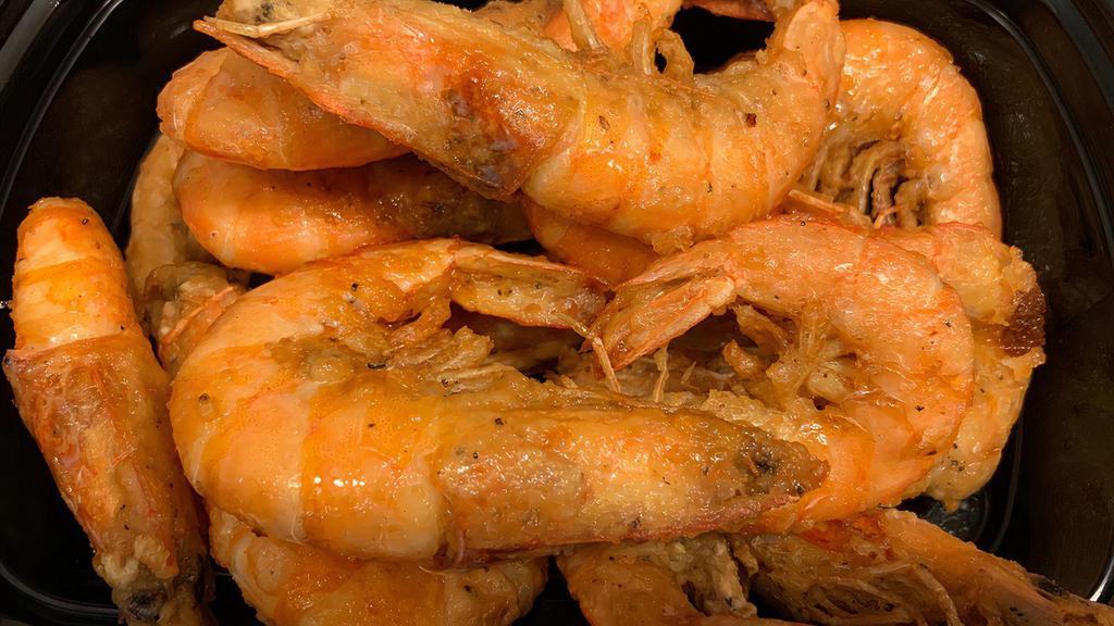 Jumbo Shrimp · Served with fried rice and 1 egg roll or 3 crab rangoon.