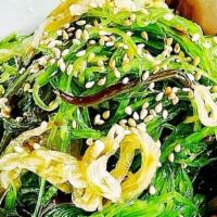 Seaweed Salad · seaweed / english cucumber / pickles / sesame vinaigrette  (Vegan)