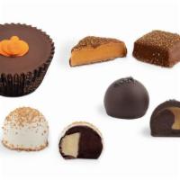 Halloween Individual Chocolates · Pumpkin and caramel set out to delight and enchant.  Just what the 
season is all about.