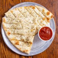 Italian Fries With Cheese · Our flaky thin pizza crust folded in half and filled with mozzarella cheese, topped with gar...