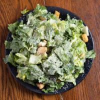 Caesar Salad · Fresh romaine lettuce with black olives, croutons, and Parmesan cheese.