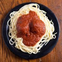 Spaghetti Or Penne · Complete with two meatballs, our homemade spaghetti sauce, one piece of garlic bread. Add a ...