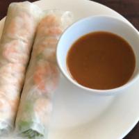 Spring Rolls (2) · Lettuce, vermicelli noodles, shrimp, and pork wrapped in rice paper. Or we can specialize fo...
