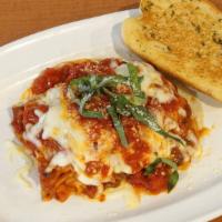Italian Beef Lasagna · tomato pomodoro sauce, mozzarella cheese, basil, parmesan cheese, blend of italian sausage a...