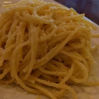 Kids Buttery Noodles · Spaghetti noodles, butter, parmesan cheese