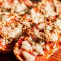 Pizza Sub · Marinara sauce. Topped with pepperoni and mozzarella, sprinkled with parmesan