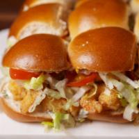 Du Jour Sliders (3) · 3 sliders with jumbo shrimp, crab meat, lettuce, tomatoes, mayo, and 1000 island dressing. S...