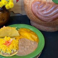 Combination Of Three · Your choice of any three menu combinations! Served with refried beans, black beans or Spanis...