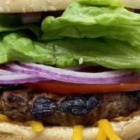 Old Fashioned Burger · Mustard, pickles, onions, lettuce and tomato (1/3) lb.