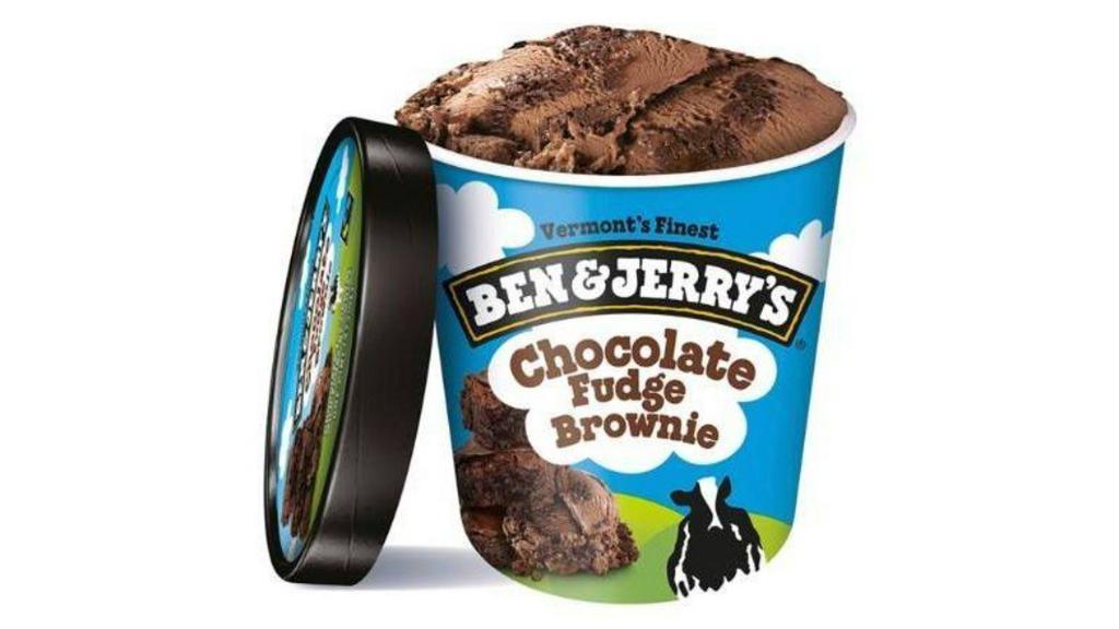 Ben & Jerry'S Chocolate Fudge Brownie (1 Pint) · Fudgy chunks of brownie goodness mixed into dark and rich chocolate ice cream. Sounds like a dream. 16oz