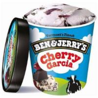Ben & Jerry'S Cherry Garcia (1 Pint) · Cherry Ice Cream with cherries and fudge flakes. A euphoric tribute to guitarist Jerry Garci...
