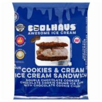 Coolhaus Cookies & Cream Ice Cream Sandwich (5.8 Oz) · Ice cream sandwich. Double chocolate cookies & chocolate cookie crumb ice cream with chocola...