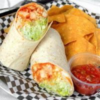 Firehouse Buffalo Chicken Wrap · Breaded and fried or grilled chicken with our Sunbury favorite Buffalo sauce, cheese, and le...