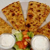 Chicken Quesadilla · Served with lettuce, salsa and sour cream.