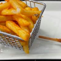 Pn Corn Dog And Fries · For kids twelve and under. Plate includes a small drink.