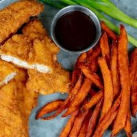 Chicken Strips · Large Chicken Tenders Served With Choice of Side
