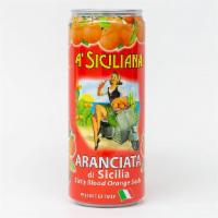 Aranciata | A' Siciliana · Italian blood orange soda. 11.15 fl oz, tall can.