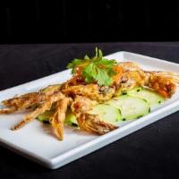 Soft Shell Crab · soft shell crab and sesame vinaigrette.