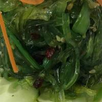 Seaweed Salad · seaweed and cucumber in sesame vinaigrette.