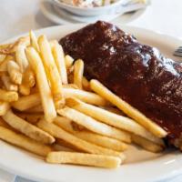 Louis Bbq Ribs (Full) · With fries and coleslaw.