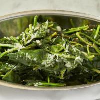 Sauteed Spinach · Sautéed Spinach Garlic, Lemon, Parmesan