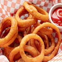 Onion Rings · One pound of battered onion rings served with a side of our house made chipotle mayo.