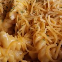 Mac & Cheese Entrée · Spiral noodles smothered in our house made cheese sauce.