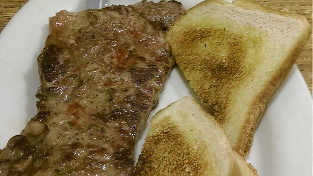 Y. Steak · served with 2 eggs hash browns and toast