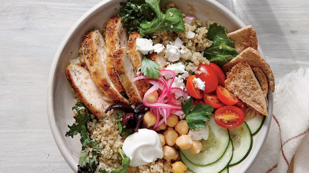 Gyro Bowl · Served on your choice of rice with a side of half pita bread.