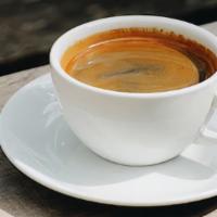 Americano · Hot Water topped with Shots of Espresso
