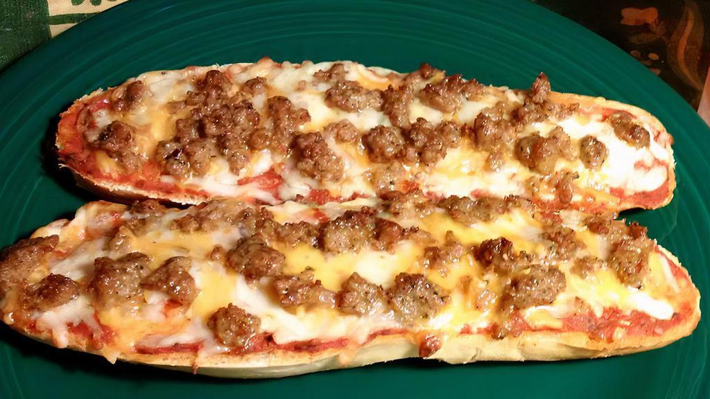 Sausage French Bread Pizza · 