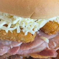 The Original Breakfast Sandwich · A Buttery Croissant with applewood bacon, fried egg & cheese.