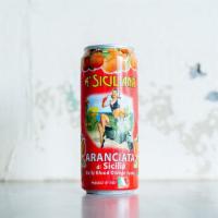 A'Siciliana Aranciata · Italian artisan sparkling water with natural flavors of freshly squeezed oranges from the co...