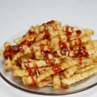 The Crispy French Fries · With homemade Chicago mild sauce.
