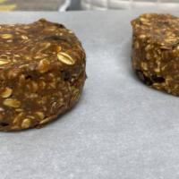 Protein Bite: Pb And Oats · Peanut butter, rolled oats, honey, cinnamon, chocolate protein, and chocolate chips.