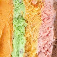 Rainbow Quart · Quart of the Rainbow Cone flavors Chocolate / Strawberry / Palmer House / Pistachio / Orange...