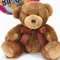 Happy Birthday Bear & Balloon · Standard. Plush bear and mylar balloon. Color of bear varies: bears are brown, beige or gray...